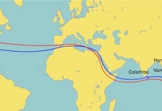Một số tuyến vận chuyển hàng bằng đường biển từ Trung Quốc về Việt Nam và sang Bờ Đông Hoa Kỳ